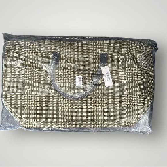 Lulu Dharma Yellow Plaid Fraiser Weekender Bag - Picture 3 of 6